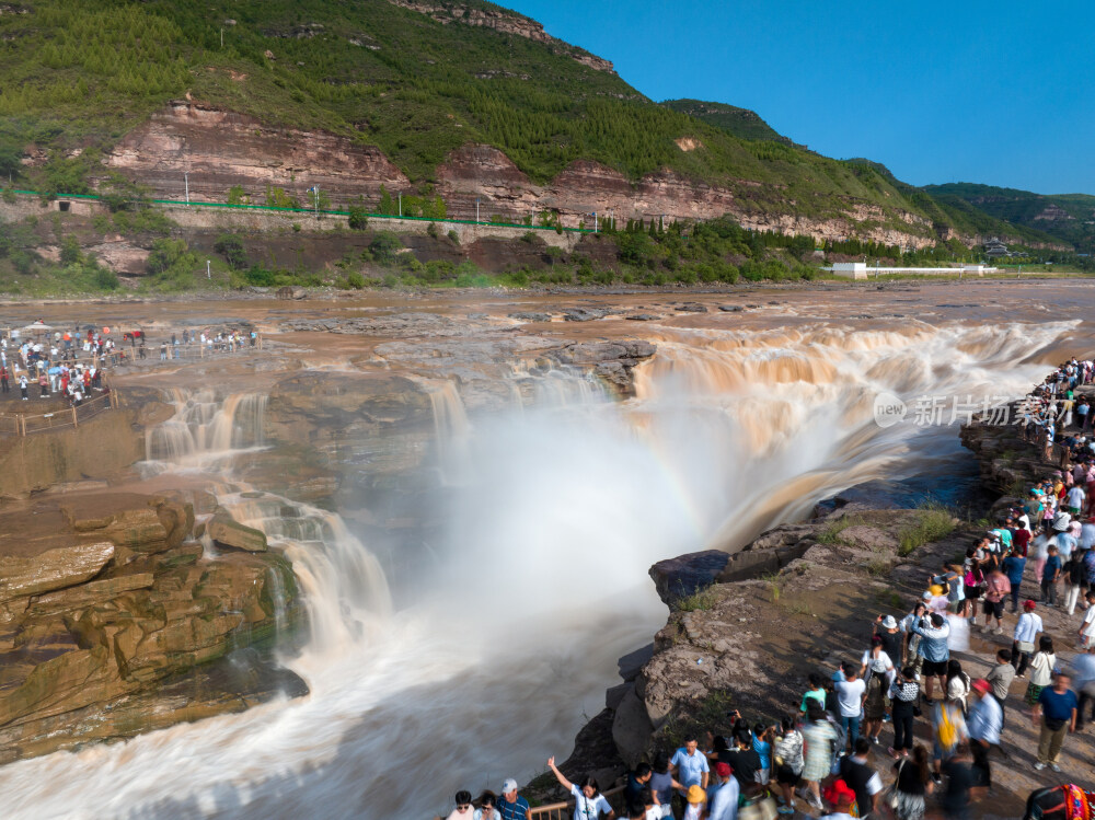 黄河黄河壶口瀑布江河山河河流奔腾河流长江