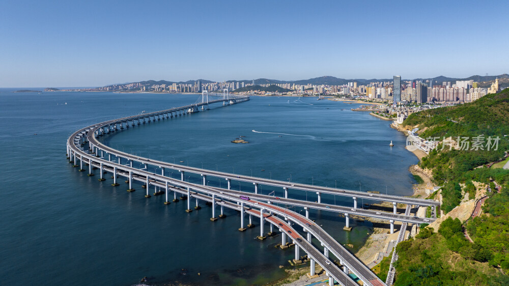 青岛星海湾跨海大桥航拍
