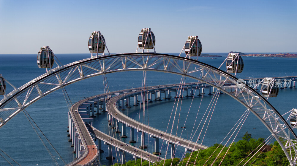 大连星海湾跨海大桥航拍