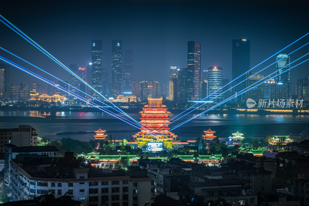 江西南昌滕王阁夜景