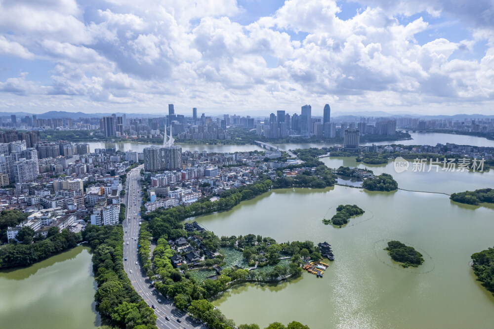 广东惠州惠城区城市天际线城市宣传摄影配图