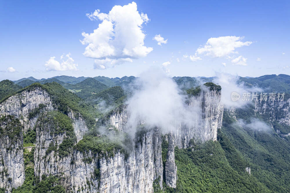恩施大峡谷自然地貌自然风光峭壁摄影配图