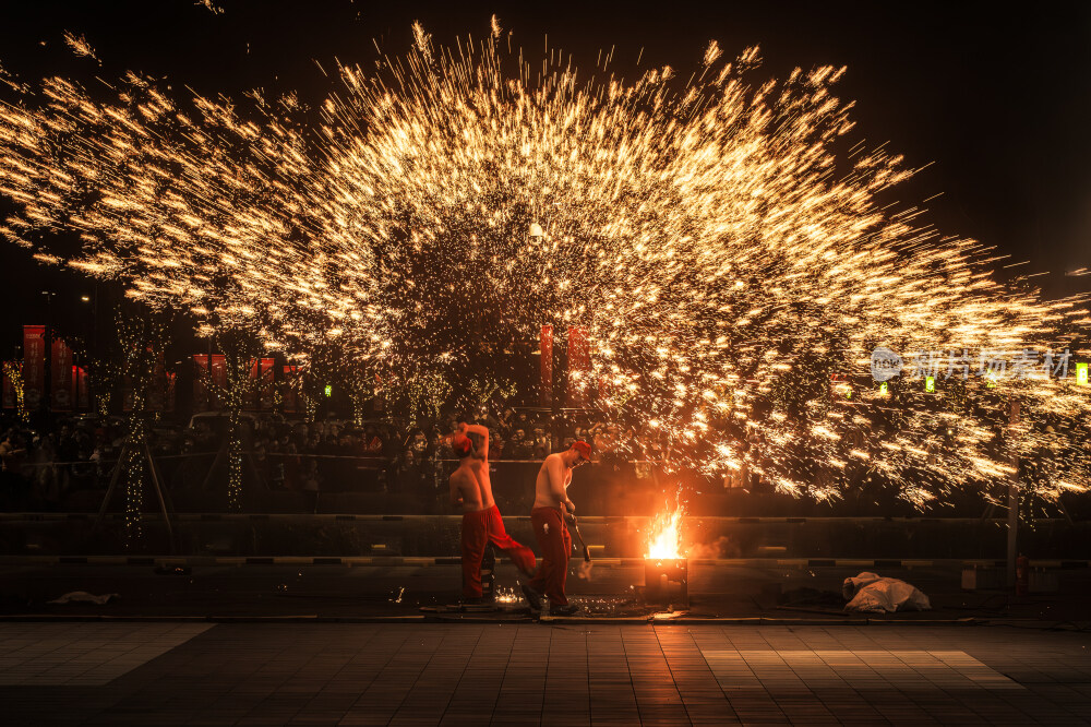 打铁花传统文化非遗文化