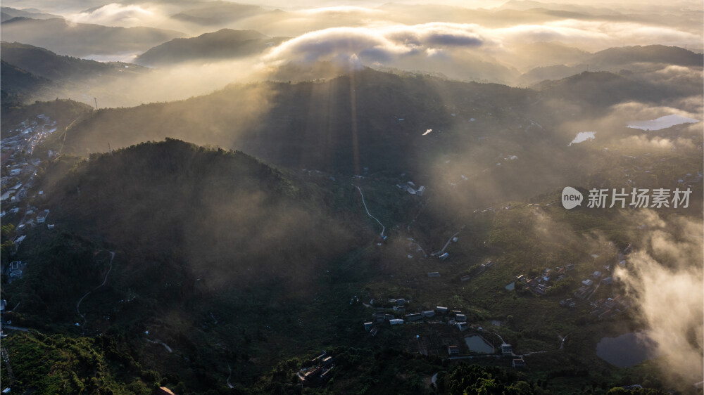 成都龙泉山日出云海航拍