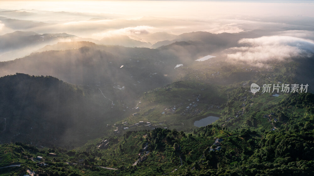 成都龙泉山日出云海航拍