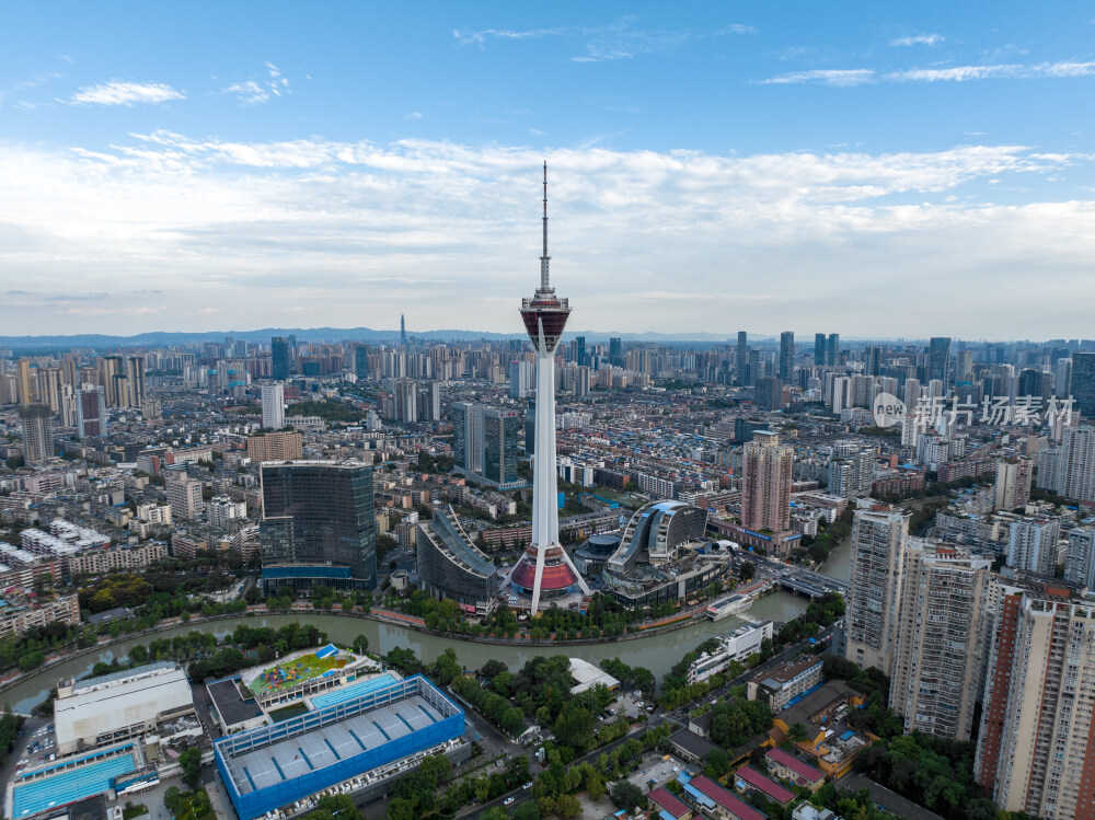 成都339电视塔航拍