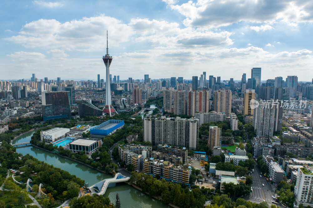 成都339电视塔航拍