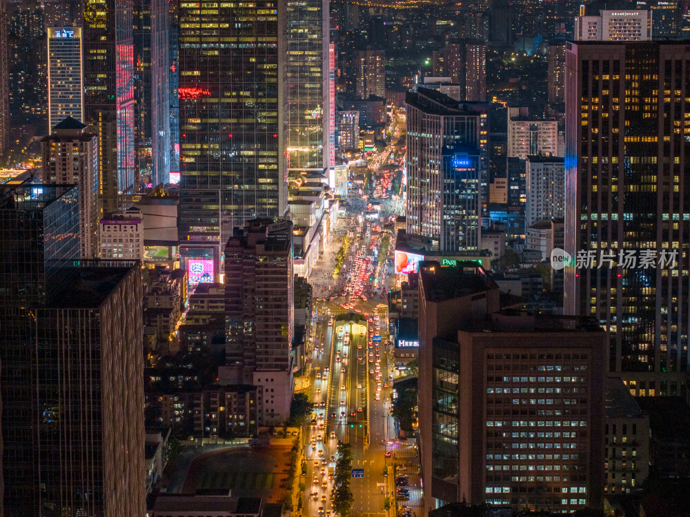 成都春熙路太古里ifs航拍