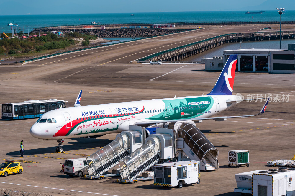 澳门机场的飞机
