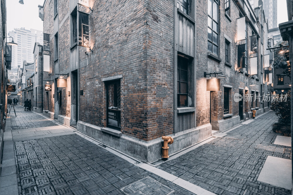 上海石库门夜景