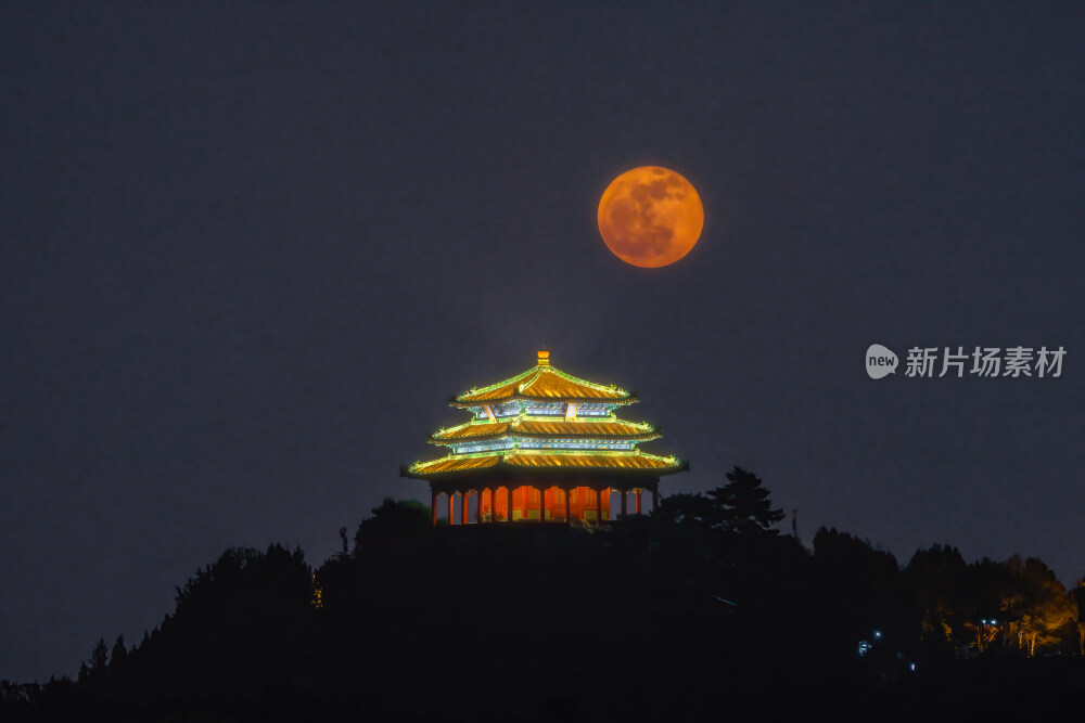 月升景山万春亭