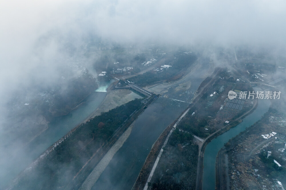 成都都江堰航拍