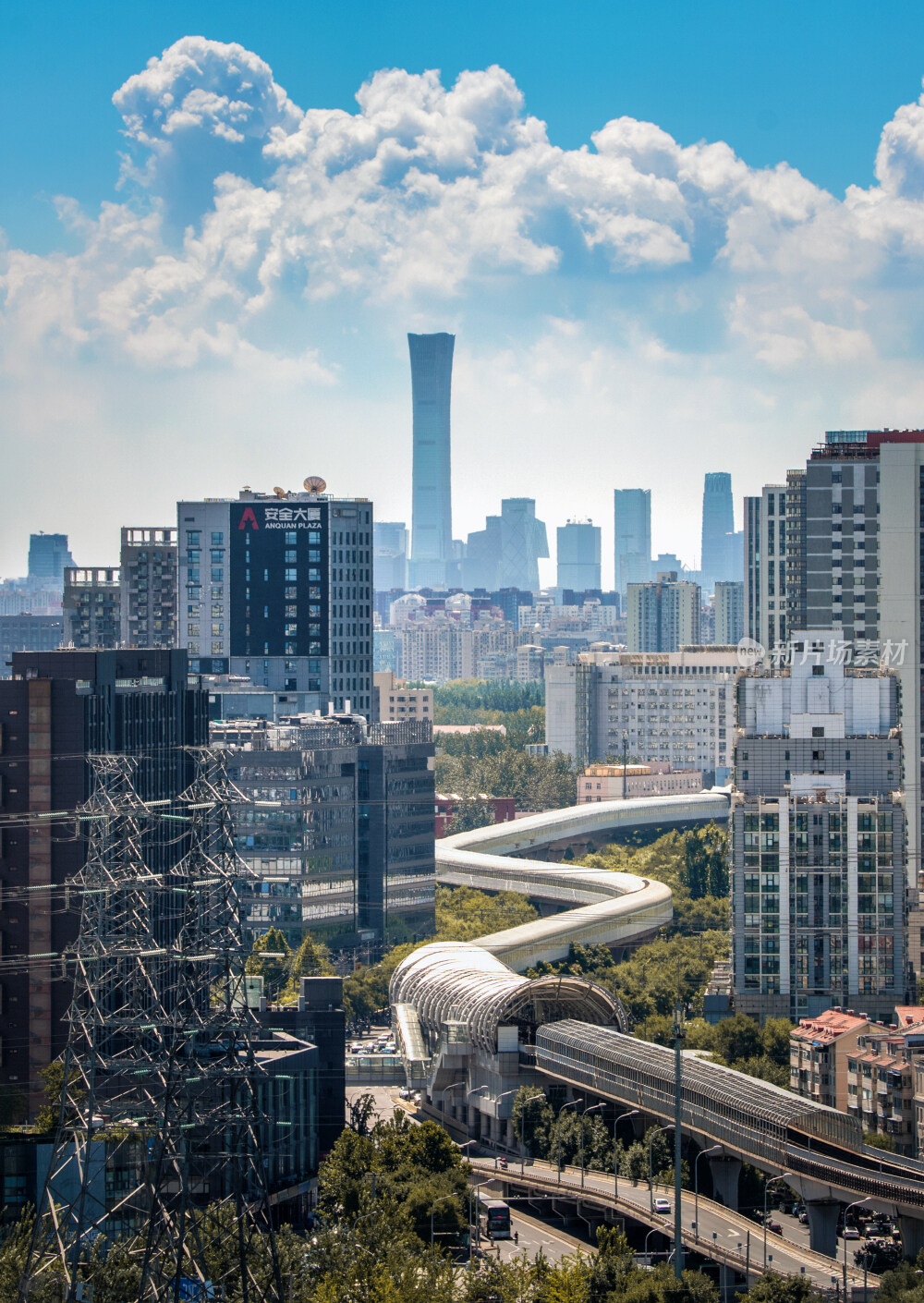 北京国贸CBD城市风光