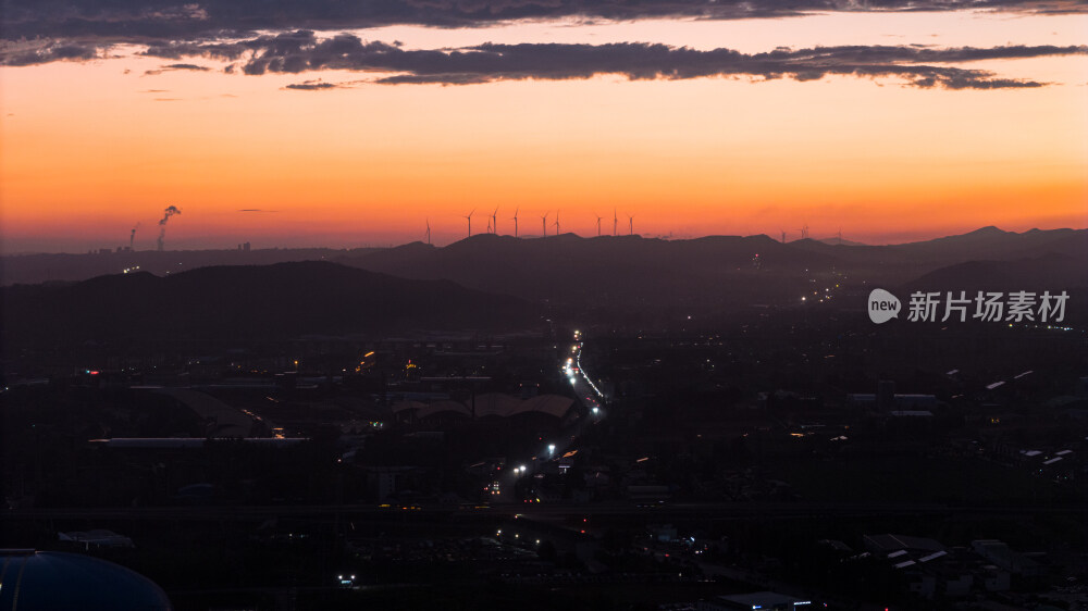 绝美晚霞实拍风景