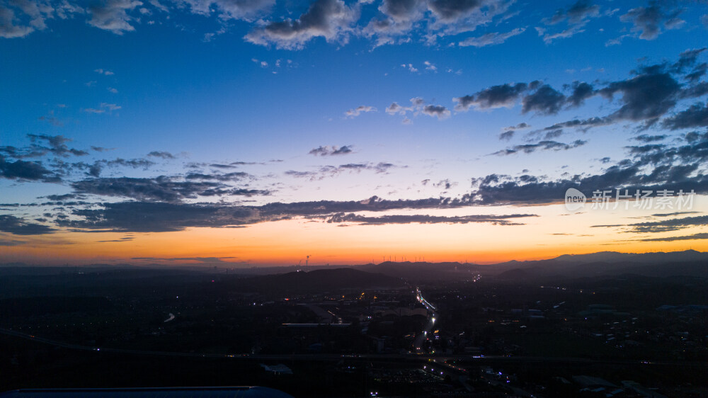 绝美晚霞实拍风景