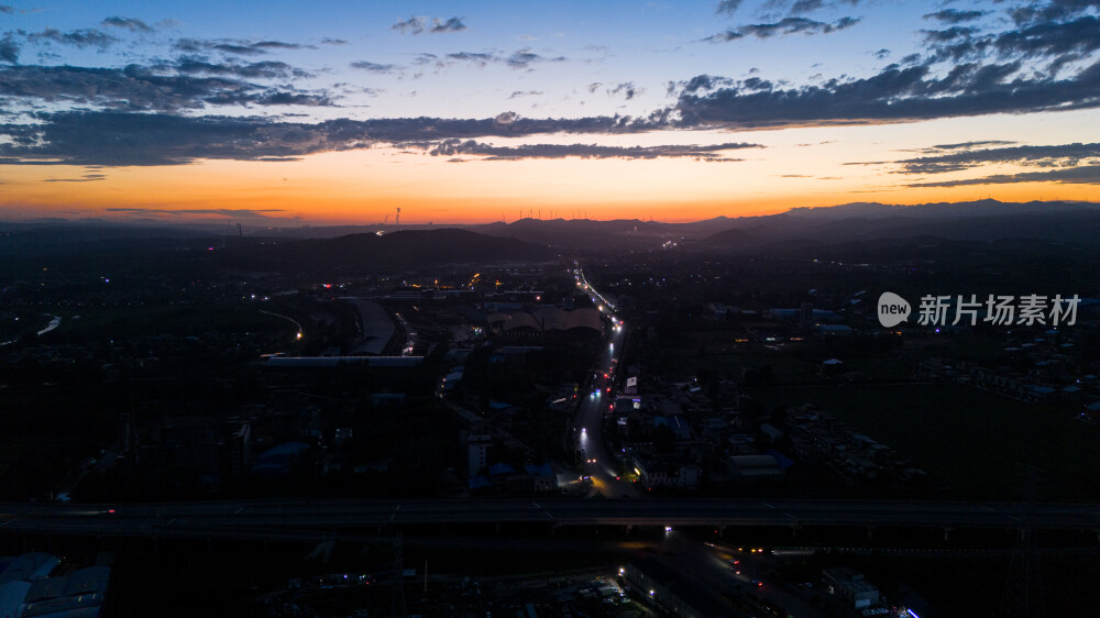 绝美晚霞实拍风景