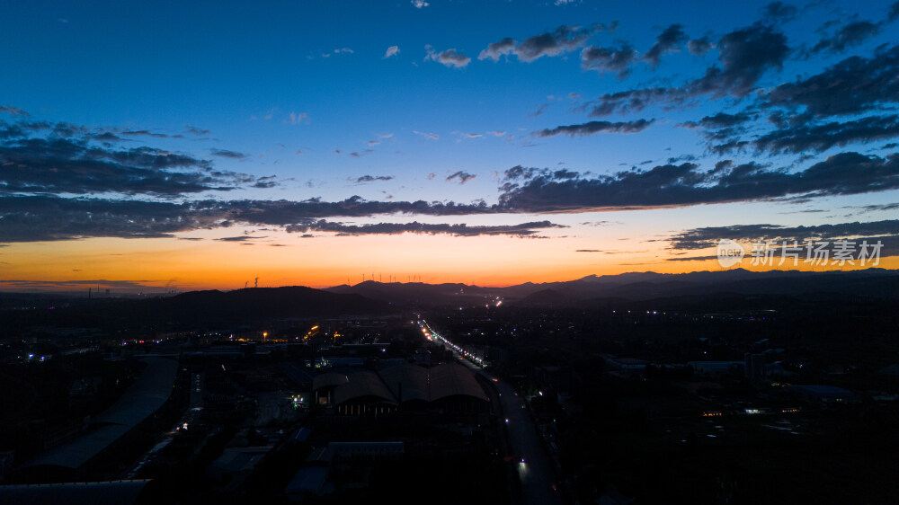 绝美晚霞实拍风景