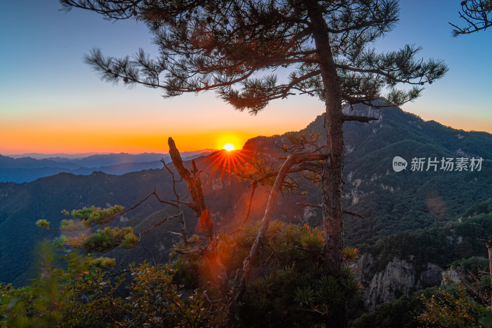 南阳老界岭日落
