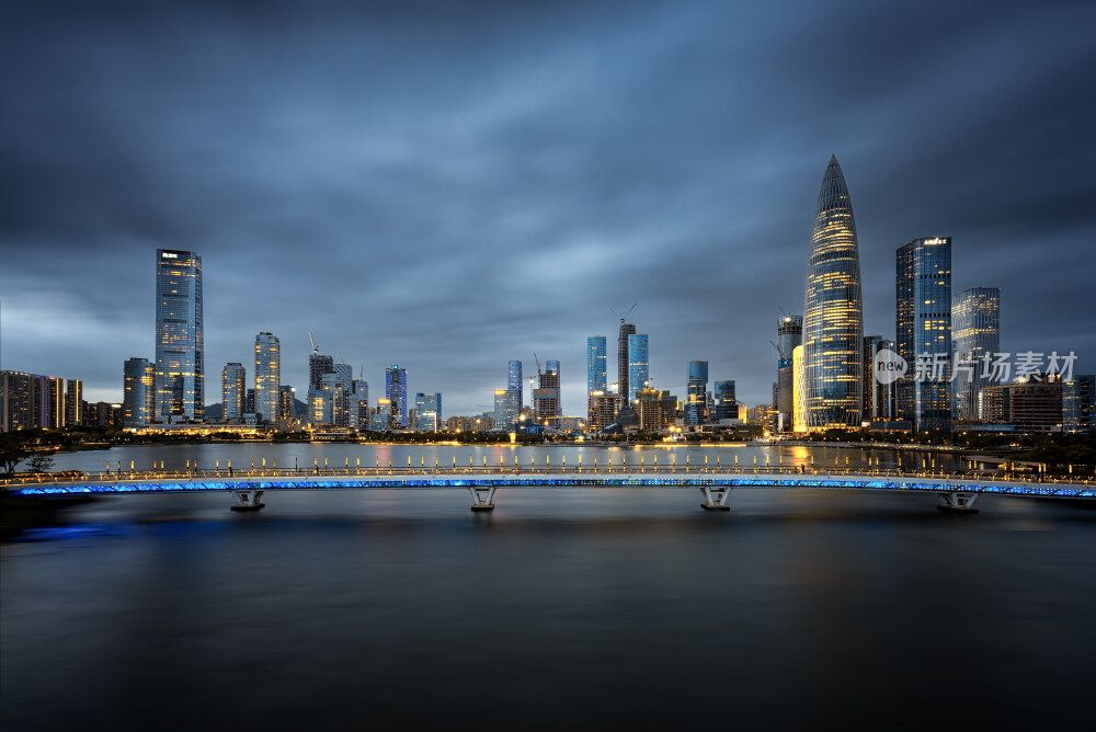 深圳后海大桥拍摄后海CBD