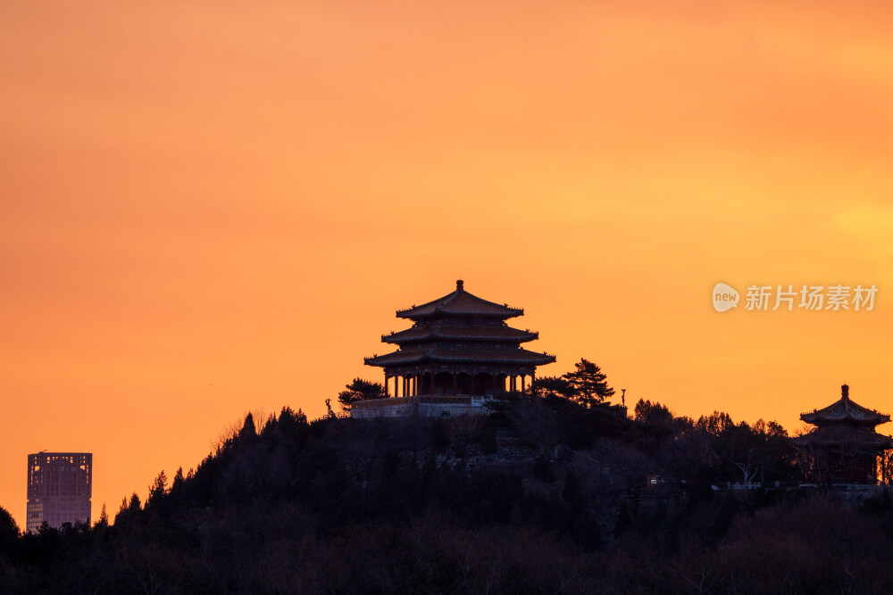 北京景山万春亭