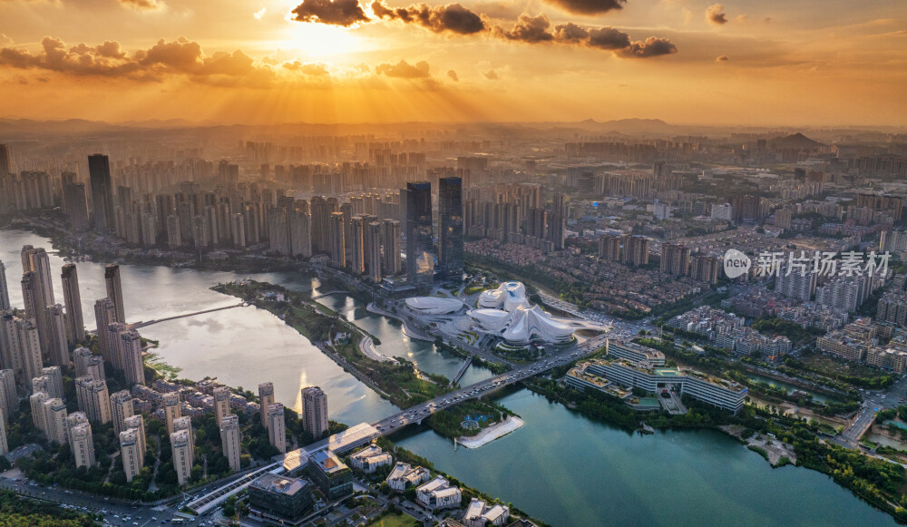 长沙梅溪湖国际新城全景