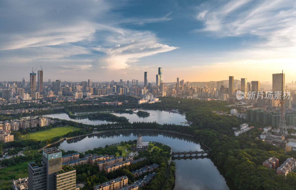 长沙烈士公园看主城