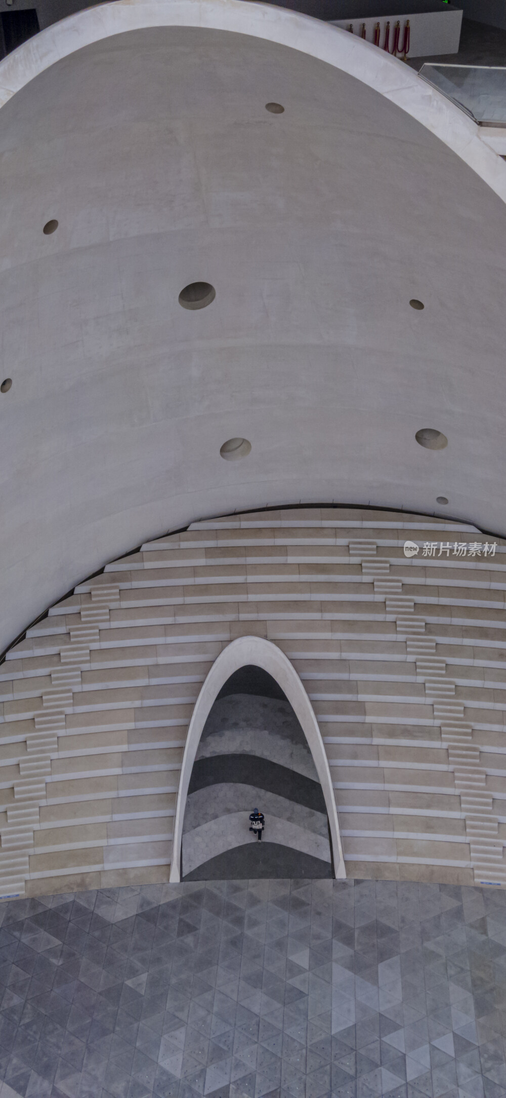 山东省烟台市福山区经济技术开发区黄渤海新区时光塔城市建筑风光航拍