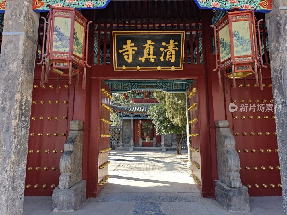 河南郑州北大清真寺古建筑园林景观