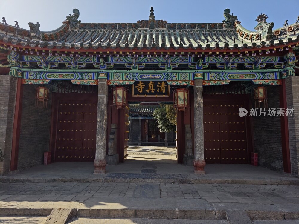 河南郑州北大清真寺古建筑园林景观