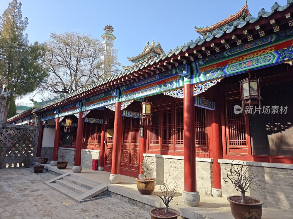 河南郑州北大清真寺古建筑园林景观