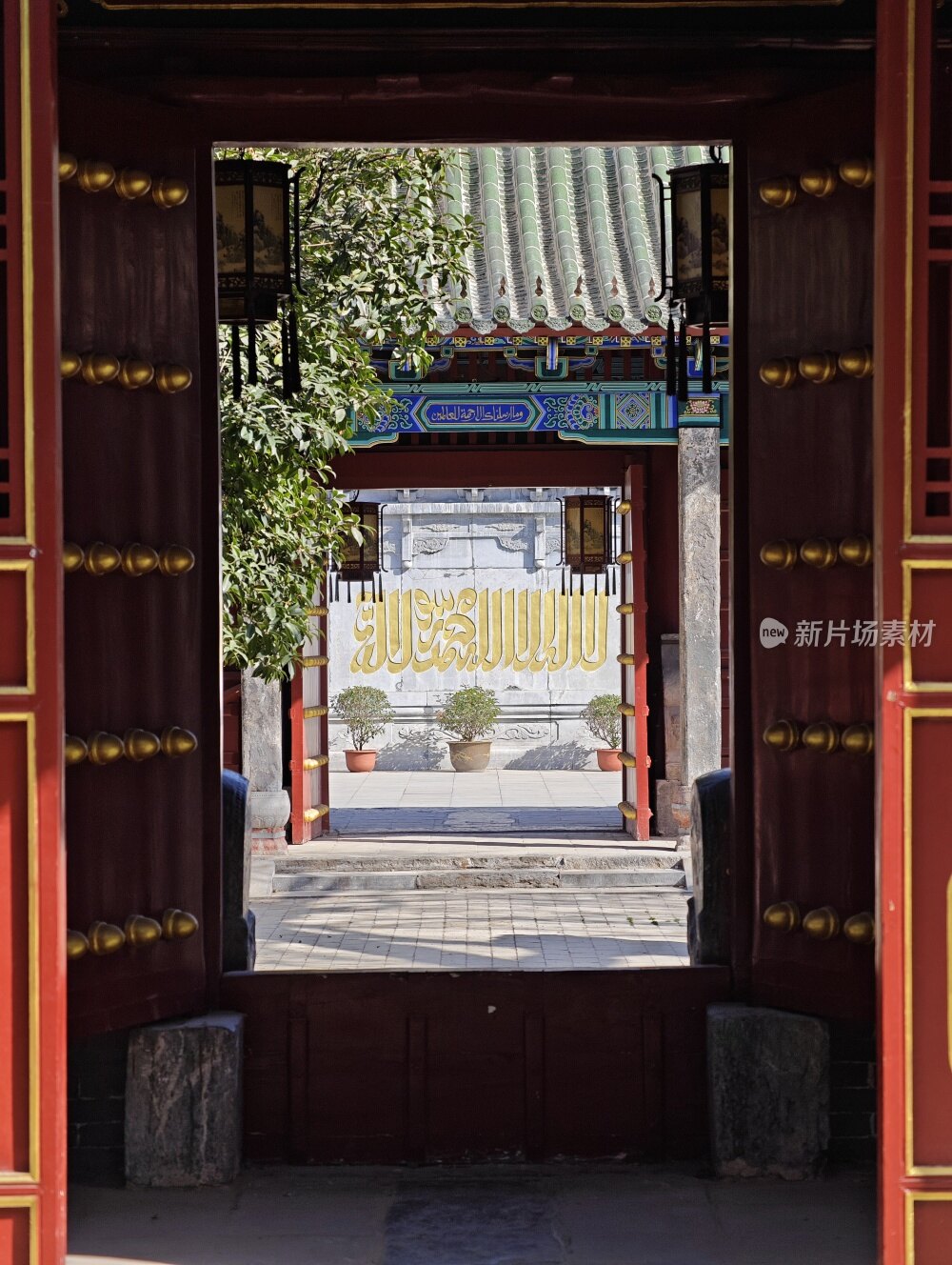 河南郑州北大清真寺古建筑园林景观