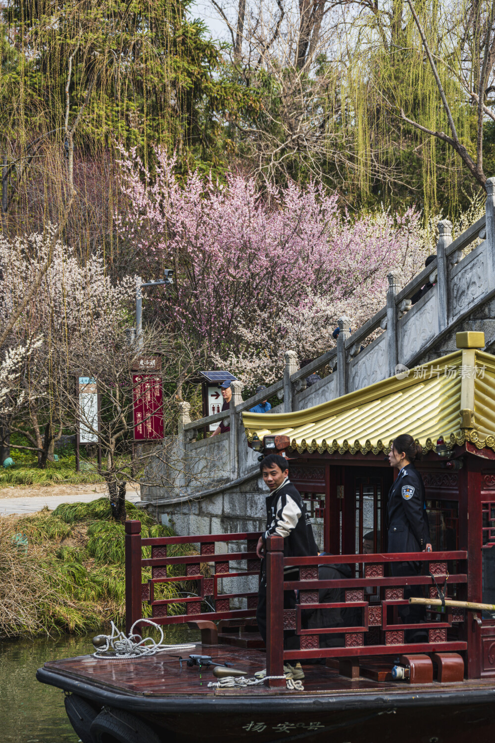 扬州瘦西湖景区春季景观