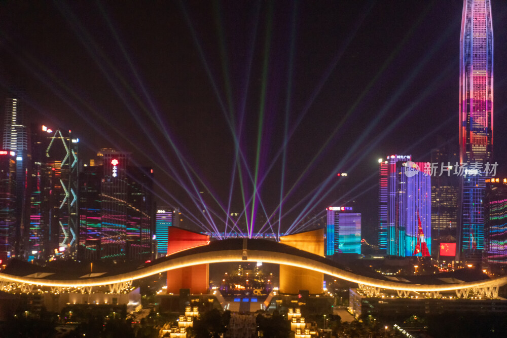 深圳市民中心CBD灯光秀