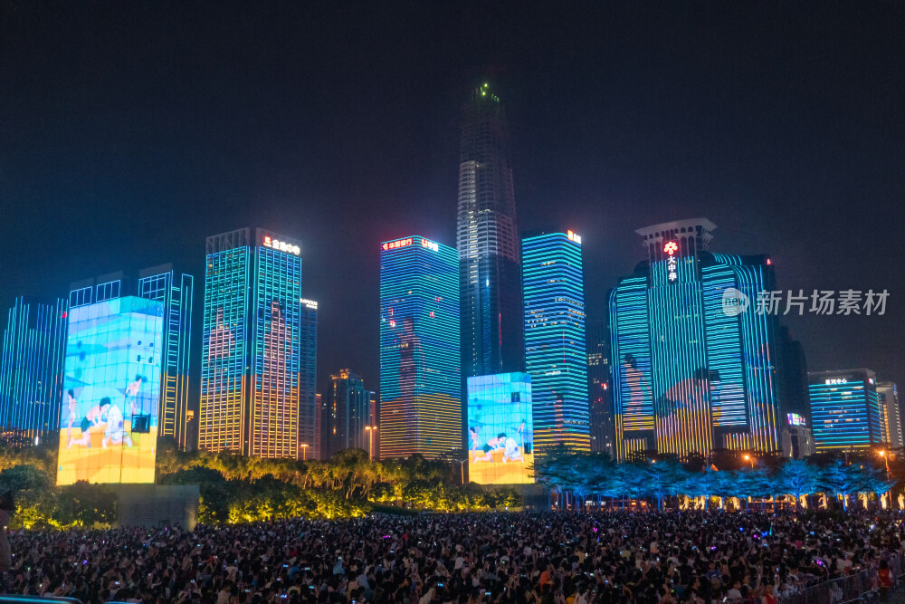 深圳市民中心CBD灯光秀