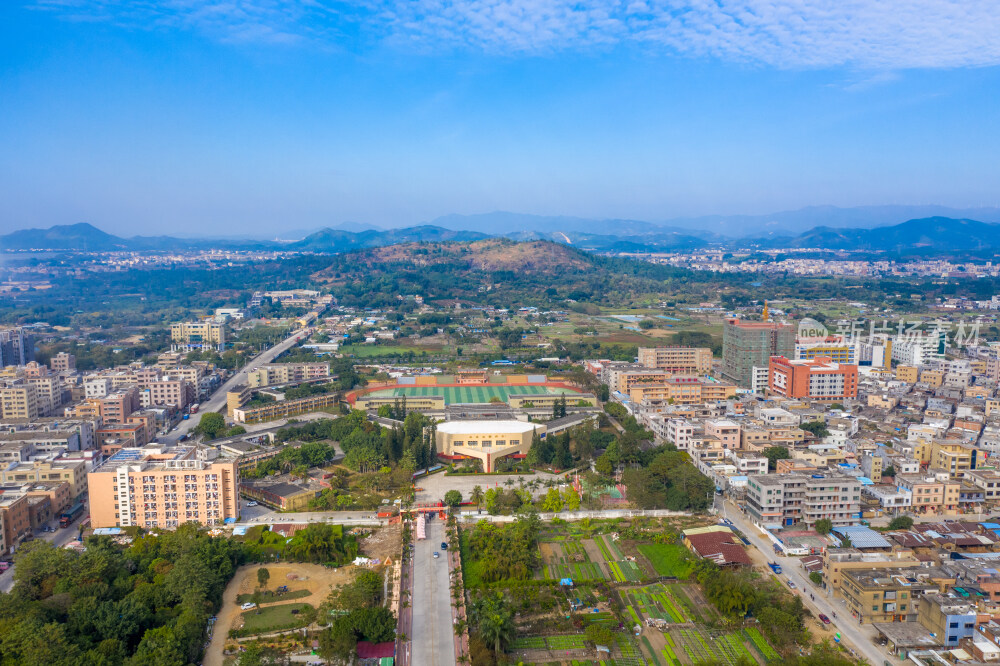 陆丰林启恩纪念中学航拍