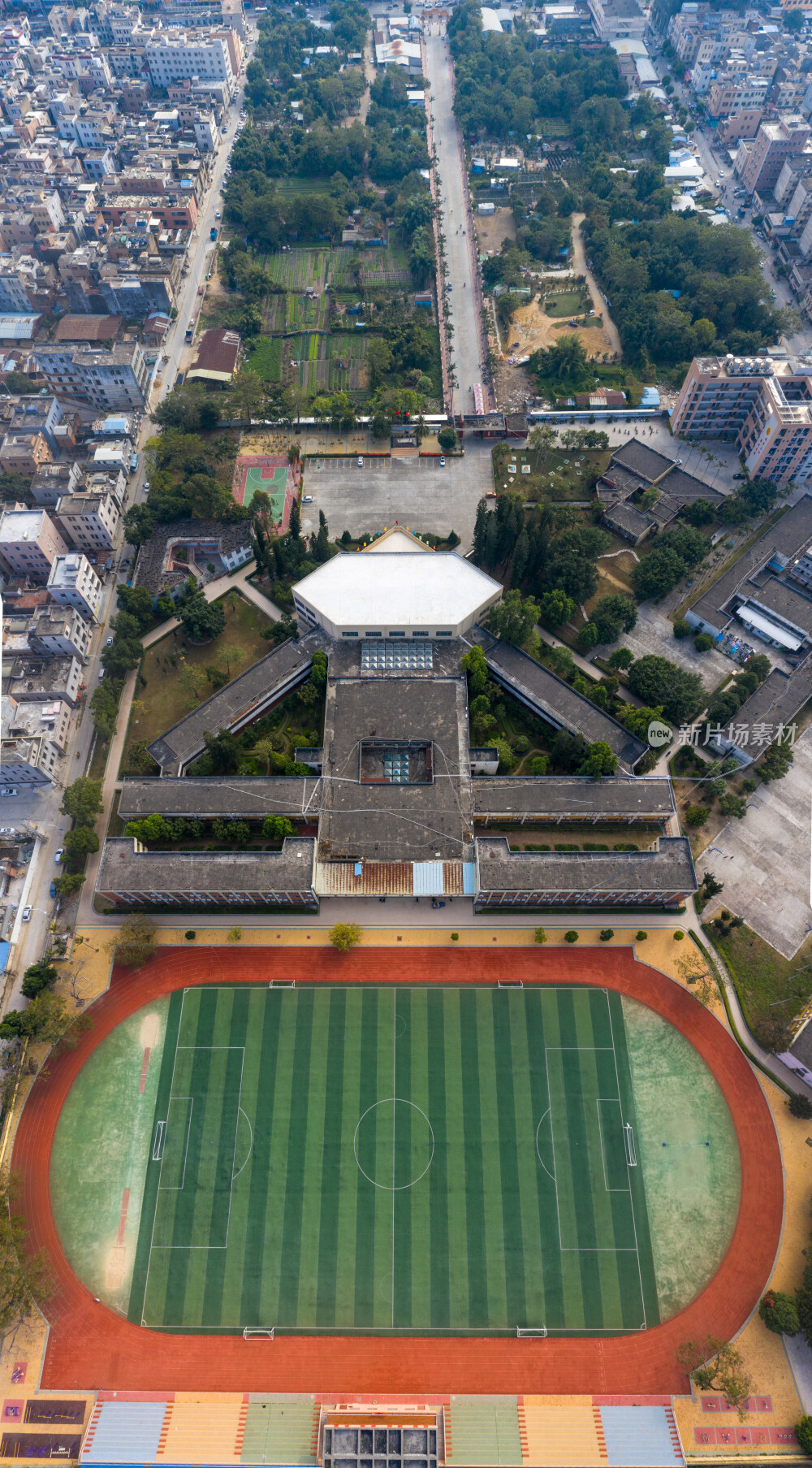 陆丰林启恩纪念中学航拍