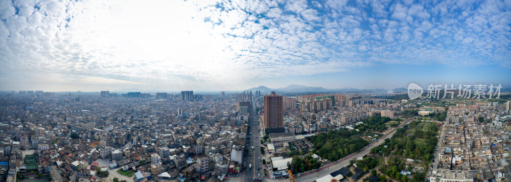陆丰市区航拍全景