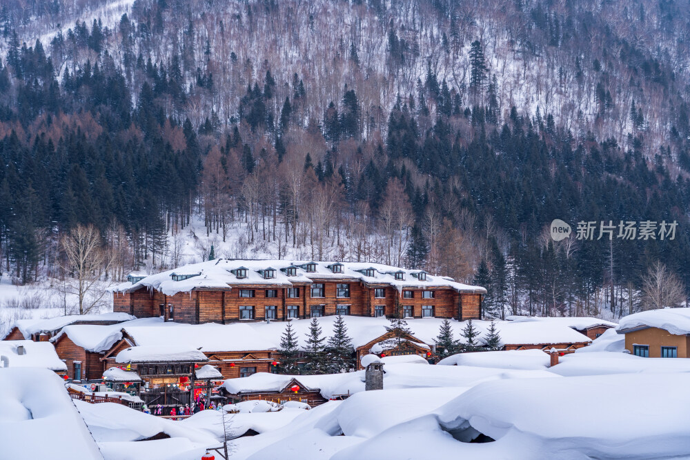 雪谷穿越羊草山到雪乡