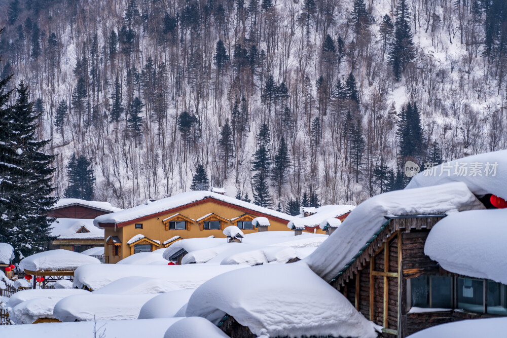 雪谷穿越羊草山到雪乡