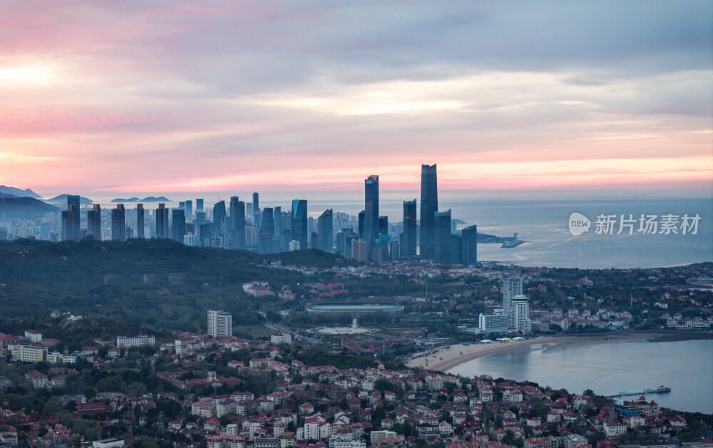 青岛城市风光航拍