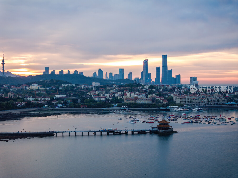 青岛城市风光航拍