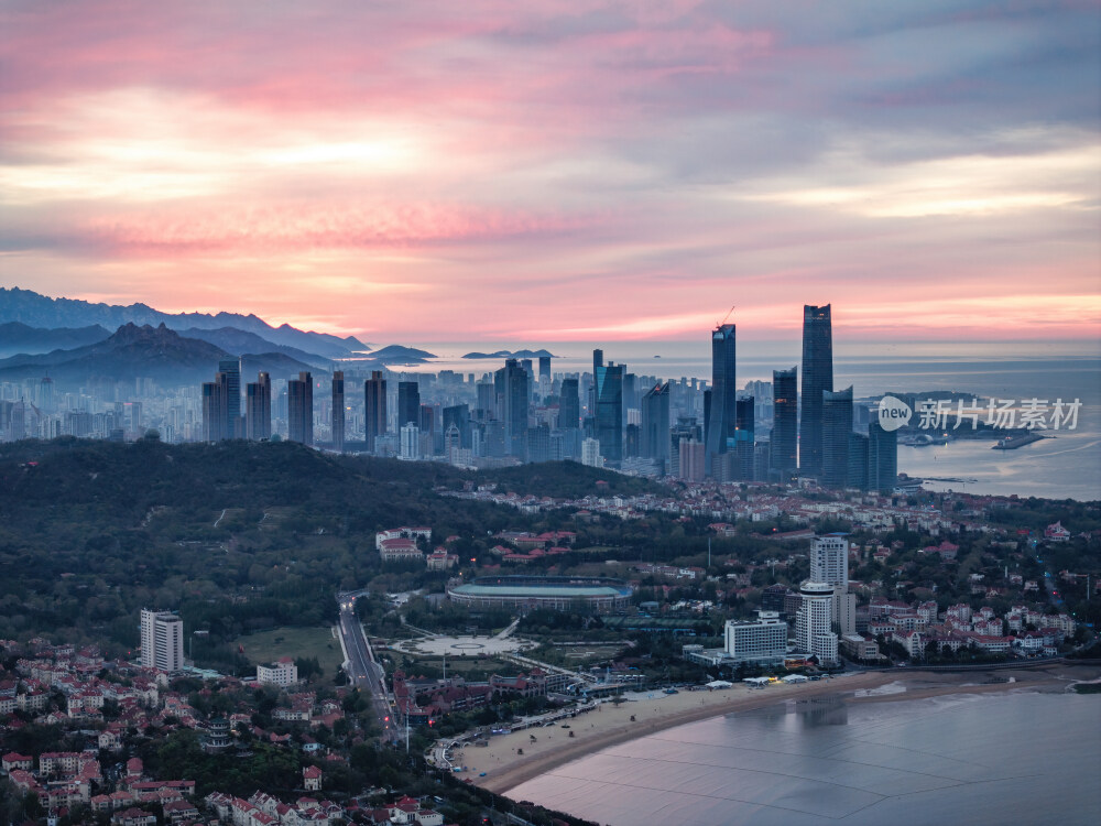 青岛城市风光航拍