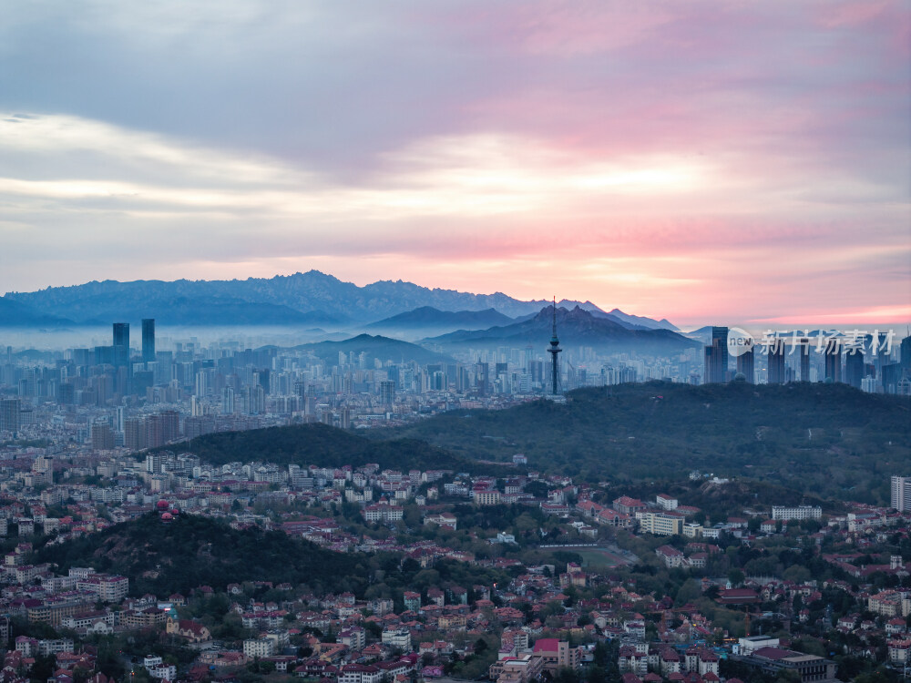 青岛城市风光航拍