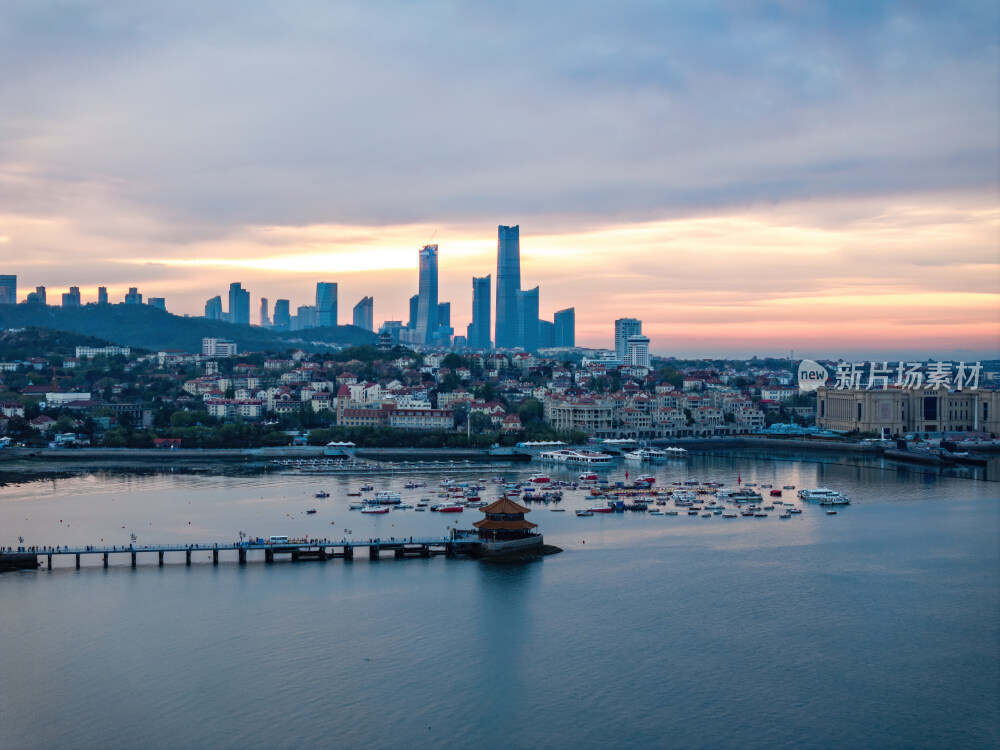 青岛城市风光航拍