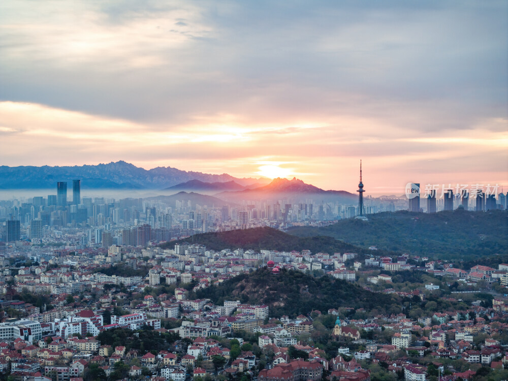 青岛城市风光航拍