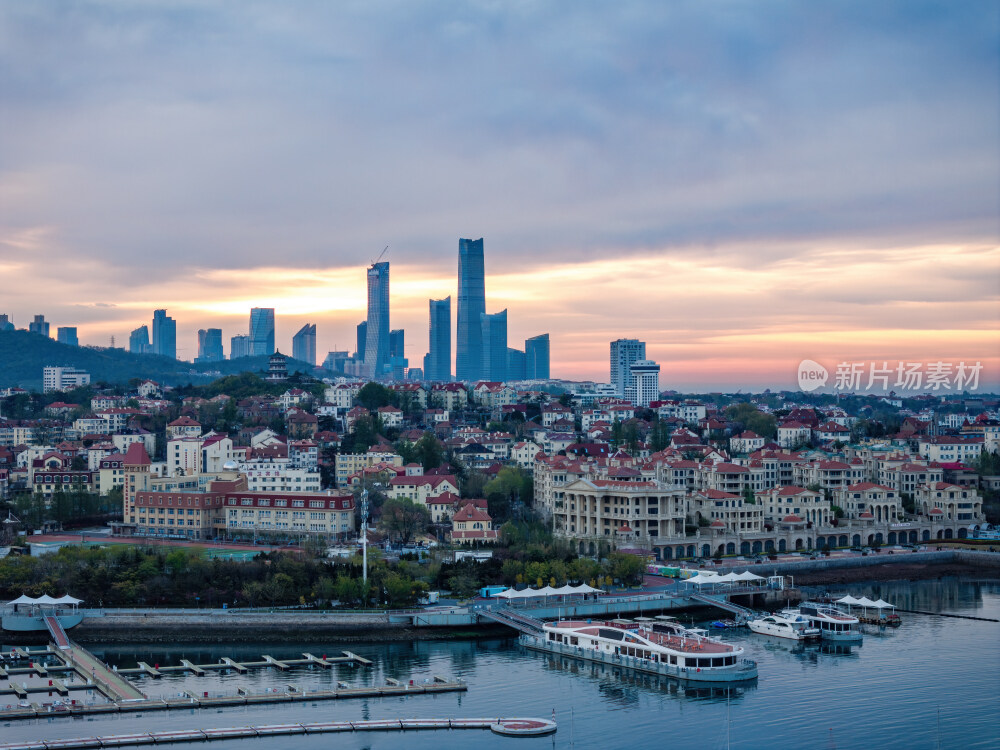 青岛城市风光航拍