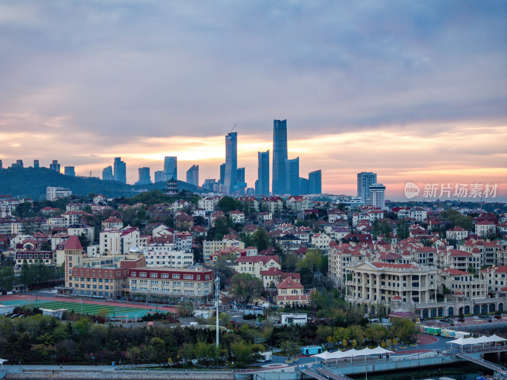 青岛城市风光航拍