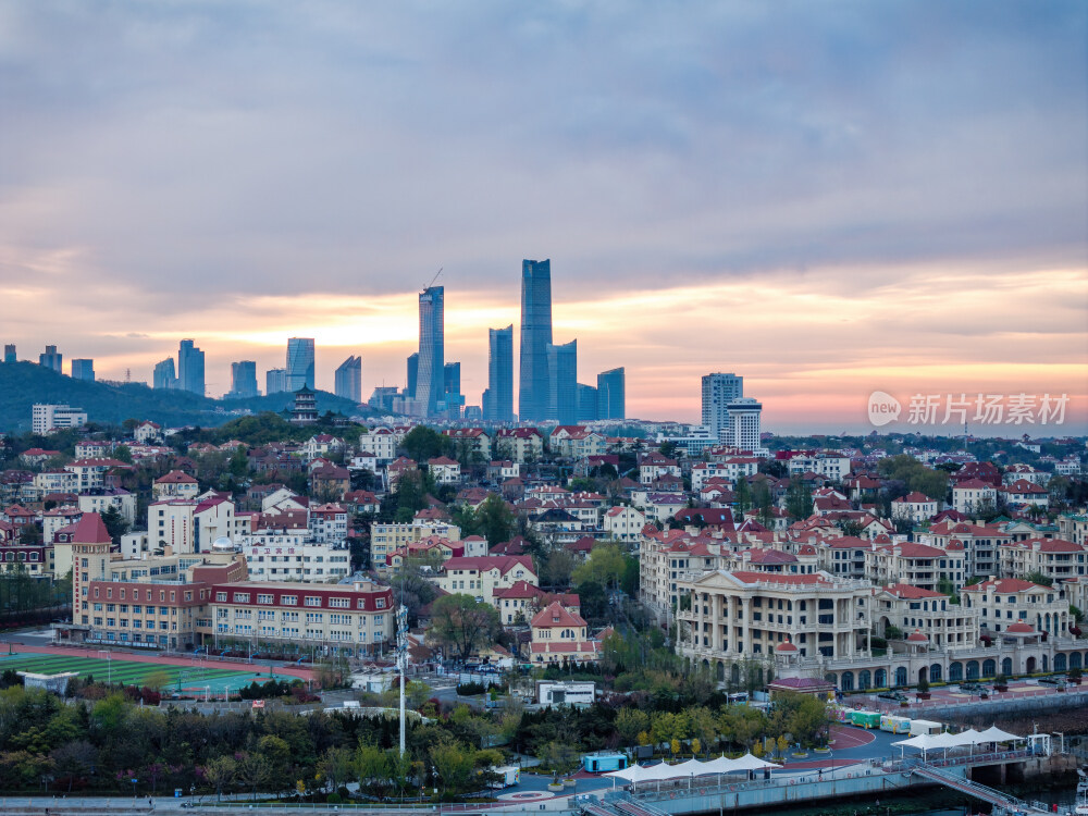 青岛城市风光航拍
