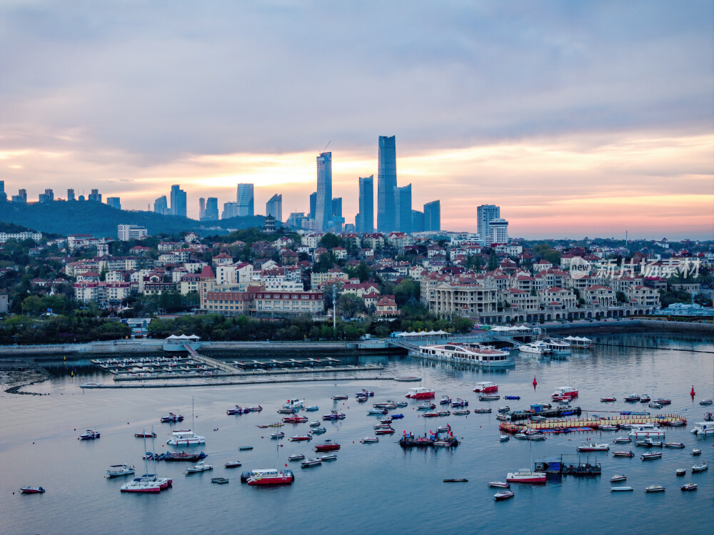青岛城市风光航拍