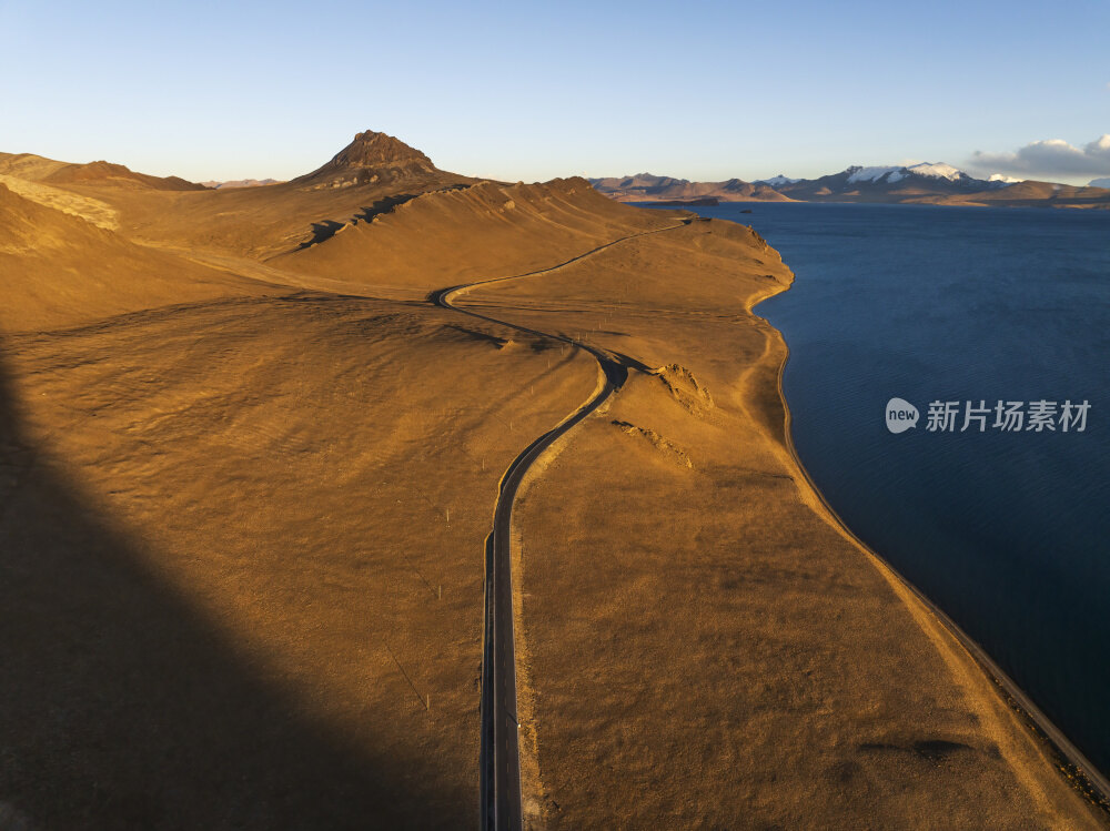 西藏普莫雍措航拍风景